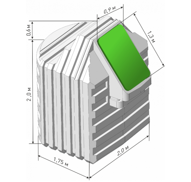 Пластиковый погреб Чистовод 2000Н