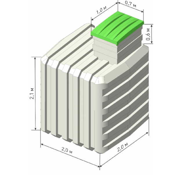 Пластиковый погреб Чистовод 2000